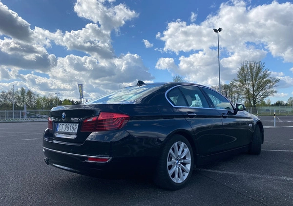 BMW Seria 5 cena 63500 przebieg: 260000, rok produkcji 2014 z Toruń małe 67